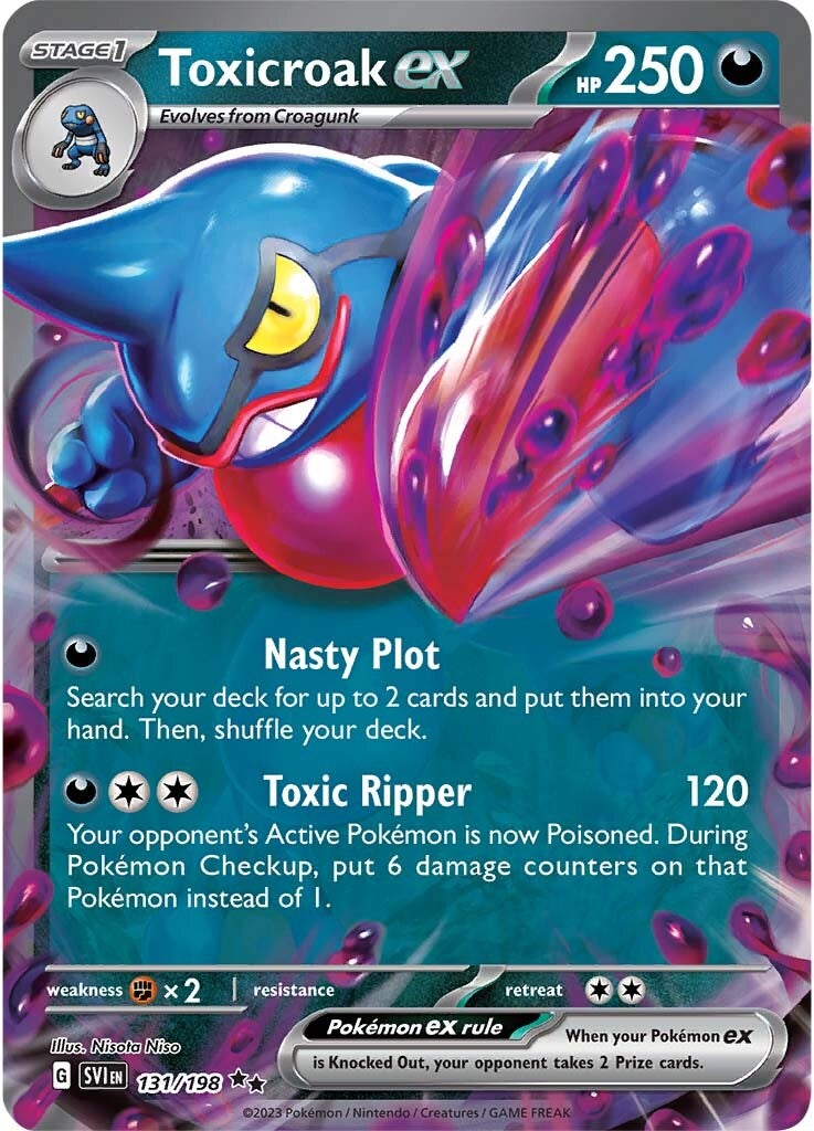 Toxicroak ex (131/198) [Scarlet & Violet: Base Set] | North Game Den