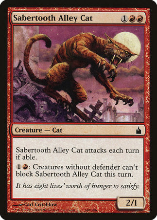 Sabertooth Alley Cat [Ravnica: City of Guilds] | North Game Den