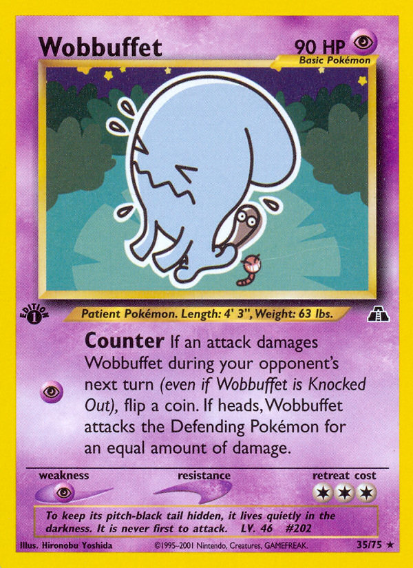 Wobbuffet (35/75) [Neo Discovery 1st Edition] | North Game Den