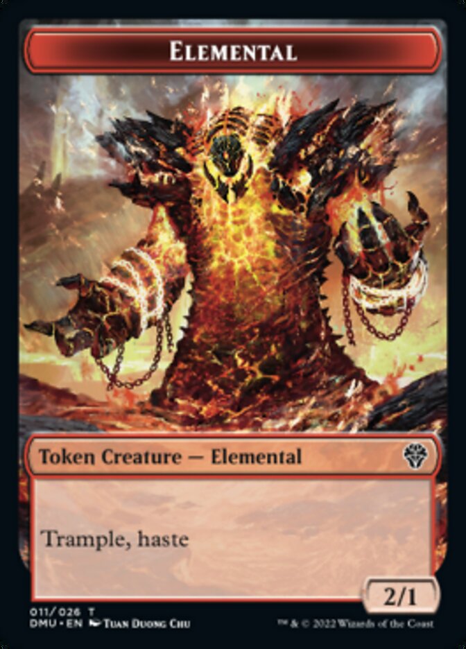 Soldier // Elemental Double-sided Token [Dominaria United Tokens] | North Game Den
