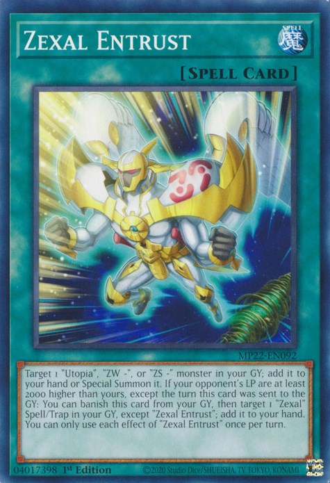 Zexal Entrust [MP22-EN092] Common | North Game Den