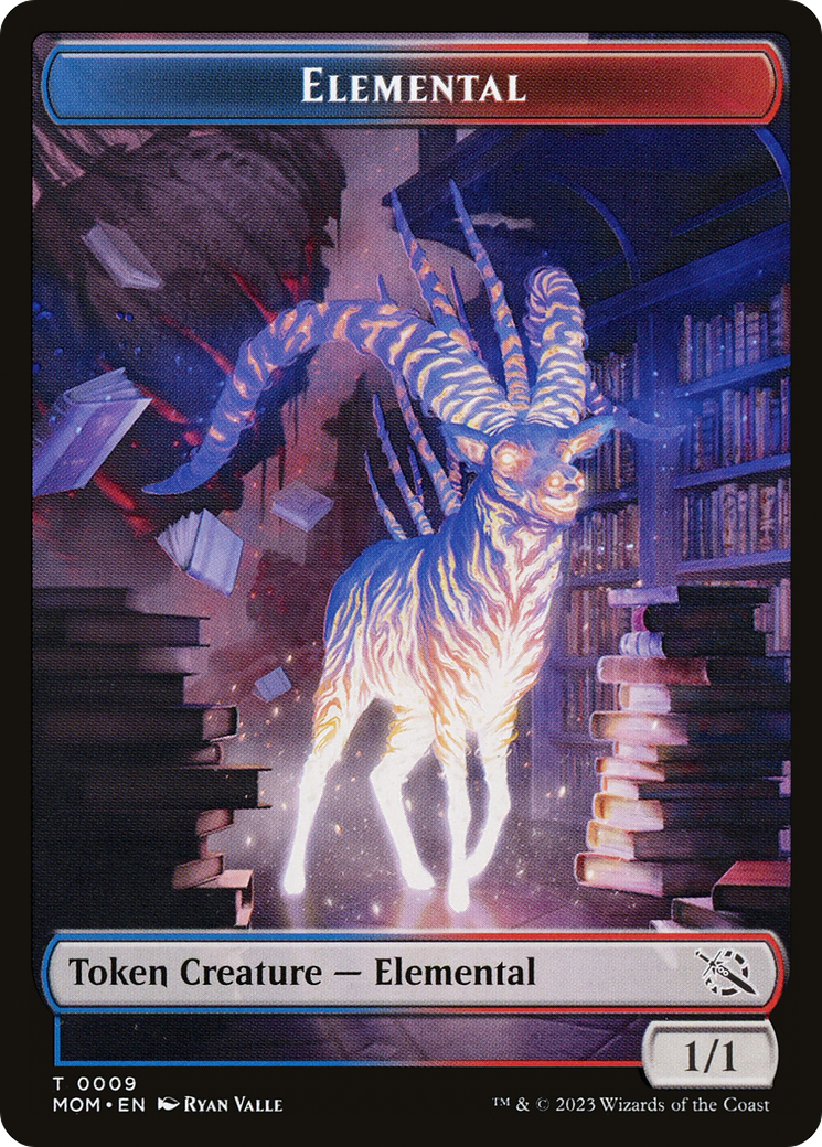 Elemental (09) // Spirit (13) Double-Sided Token [March of the Machine Tokens] | North Game Den