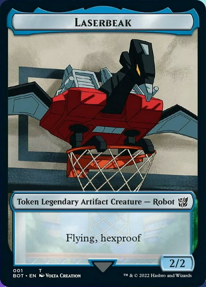 Powerstone // Laserbeak Double-Sided Token [The Brothers' War Tokens] | North Game Den