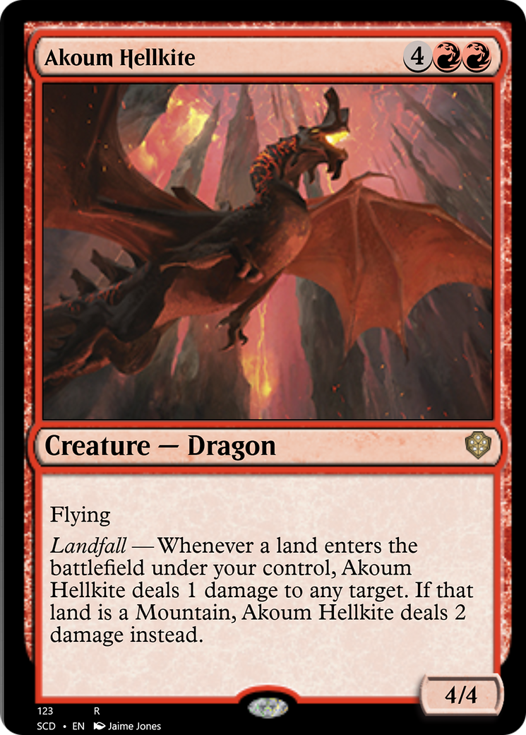 Akoum Hellkite [Starter Commander Decks] | North Game Den