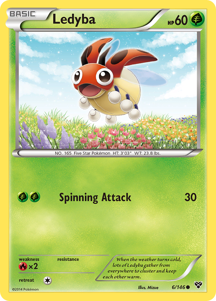 Ledyba (6/146) [XY: Base Set] | North Game Den