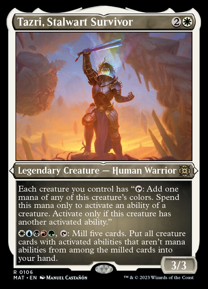 Tazri, Stalwart Survivor (Foil Etched) [March of the Machine: The Aftermath] | North Game Den