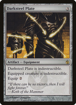 Darksteel Plate [Mirrodin Besieged] | North Game Den