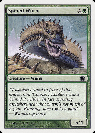 Spined Wurm [Eighth Edition] | North Game Den