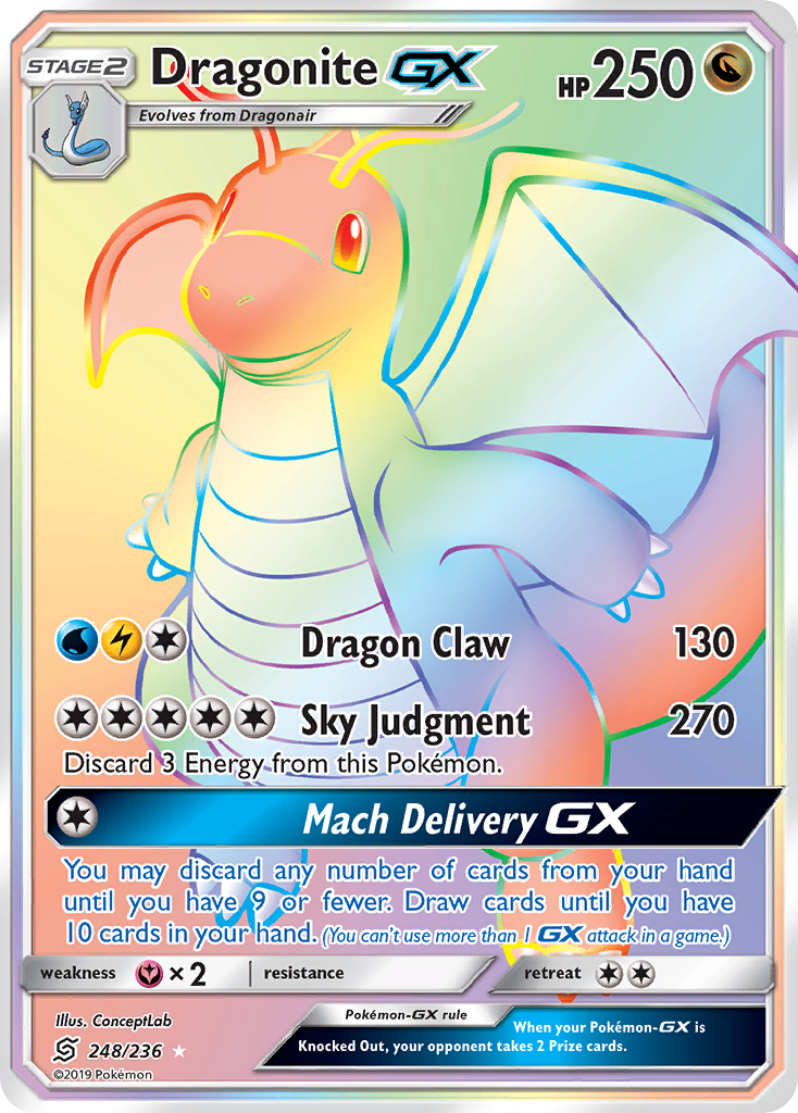 Dragonite GX (248/236) [Sun & Moon: Unified Minds] | North Game Den