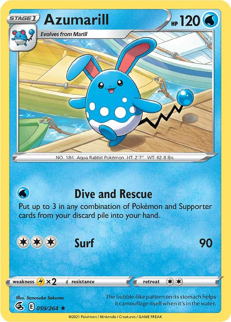 Azumarill (059/264) [Sword & Shield: Fusion Strike] | North Game Den