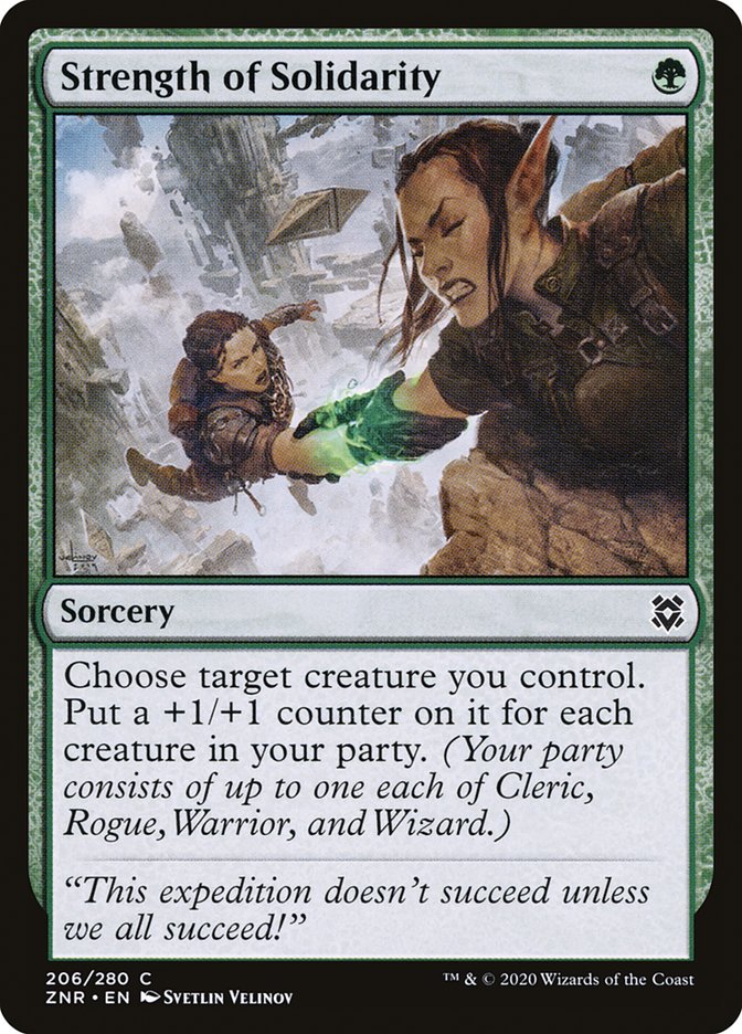 Strength of Solidarity [Zendikar Rising] | North Game Den