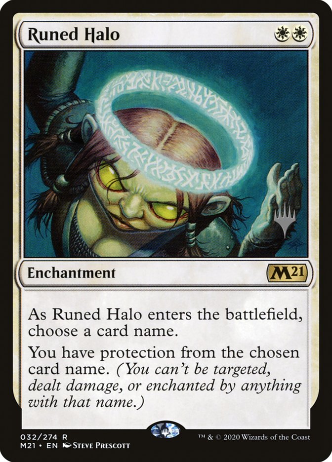 Runed Halo (Promo Pack) [Core Set 2021 Promos] | North Game Den