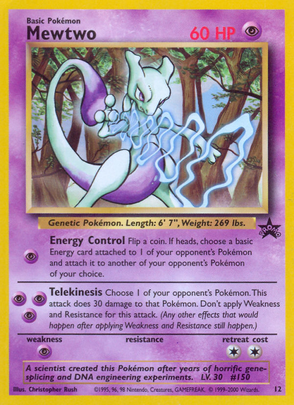 Mewtwo (12) [Wizards of the Coast: Black Star Promos] | North Game Den