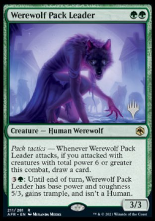 Werewolf Pack Leader (Promo Pack) [Dungeons & Dragons: Adventures in the Forgotten Realms Promos] | North Game Den
