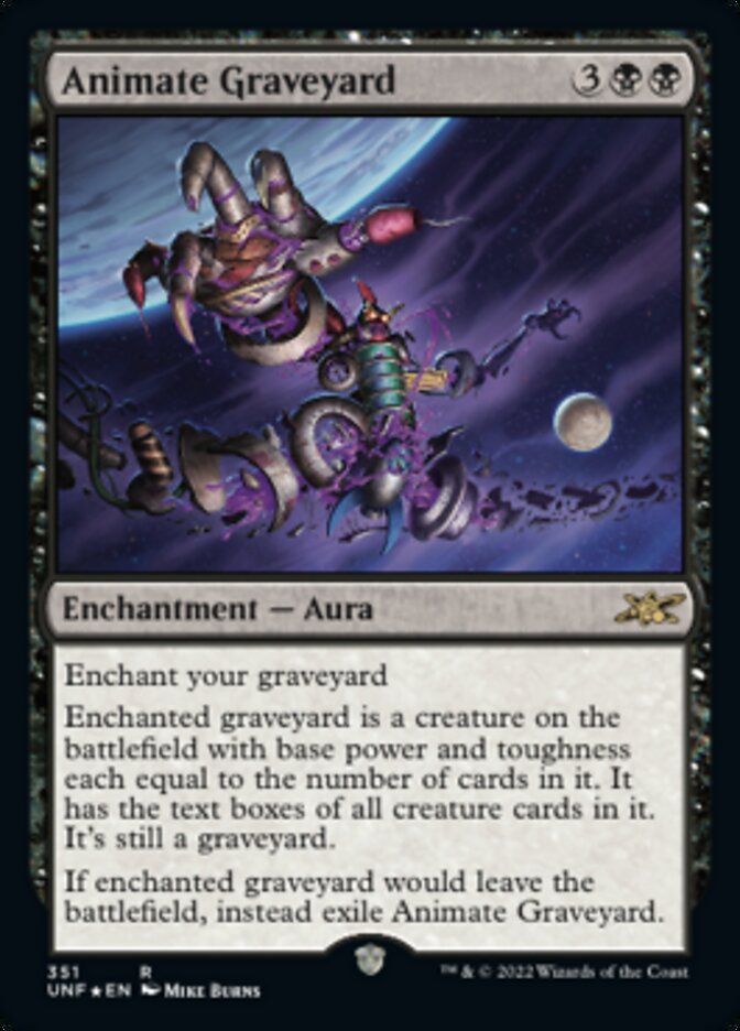 Animate Graveyard (Galaxy Foil) [Unfinity] | North Game Den