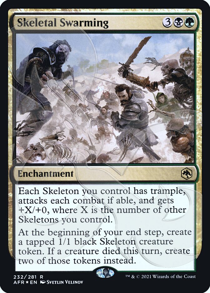 Skeletal Swarming (Ampersand Promo) [Dungeons & Dragons: Adventures in the Forgotten Realms Promos] | North Game Den