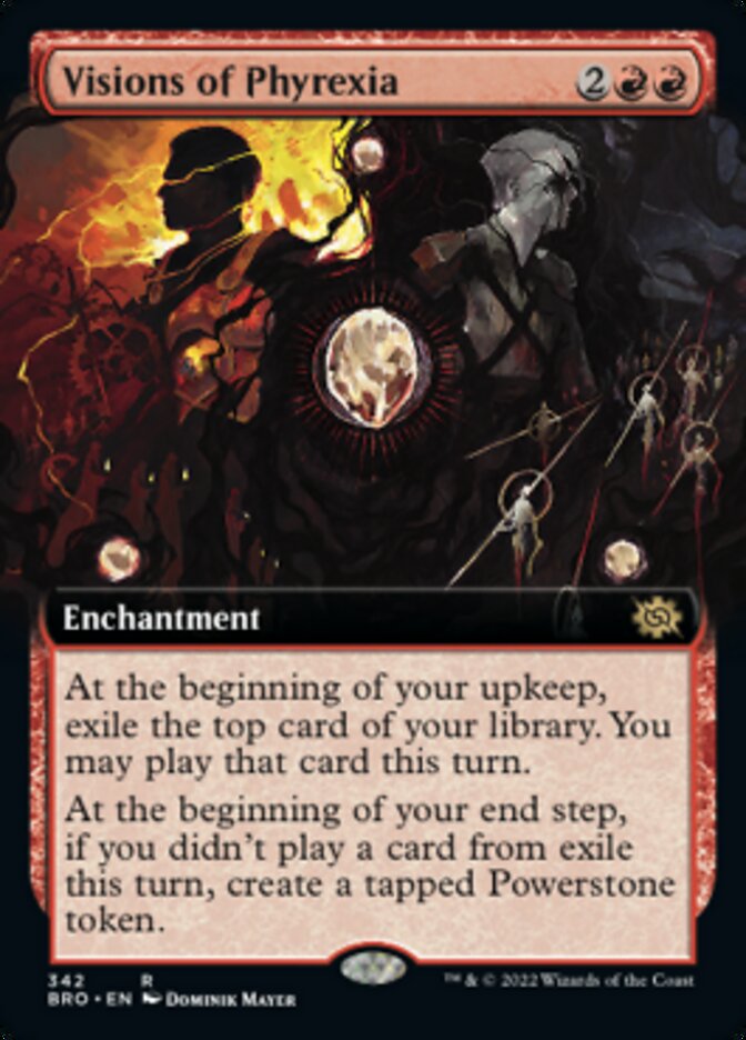 Visions of Phyrexia (Extended Art) [The Brothers' War] | North Game Den