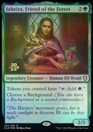 Jaheira, Friend of the Forest [Commander Legends: Battle for Baldur's Gate Prerelease Promos] | North Game Den