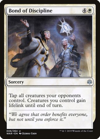 Bond of Discipline [War of the Spark] | North Game Den