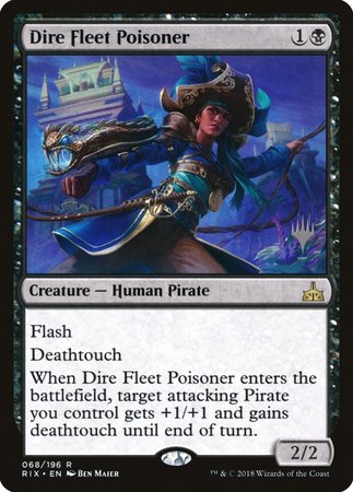 Dire Fleet Poisoner [Rivals of Ixalan Promos] | North Game Den