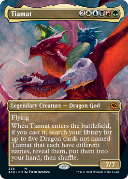 Tiamat (Extended) (Alternative art) [Dungeons & Dragons: Adventures in the Forgotten Realms] | North Game Den