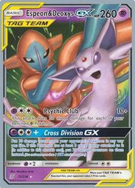 Espeon & Deoxys GX (72/236) (Perfection - Henry Brand) [World Championships 2019] | North Game Den