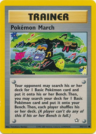 Pokemon March (102/111) [Neo Genesis Unlimited] | North Game Den