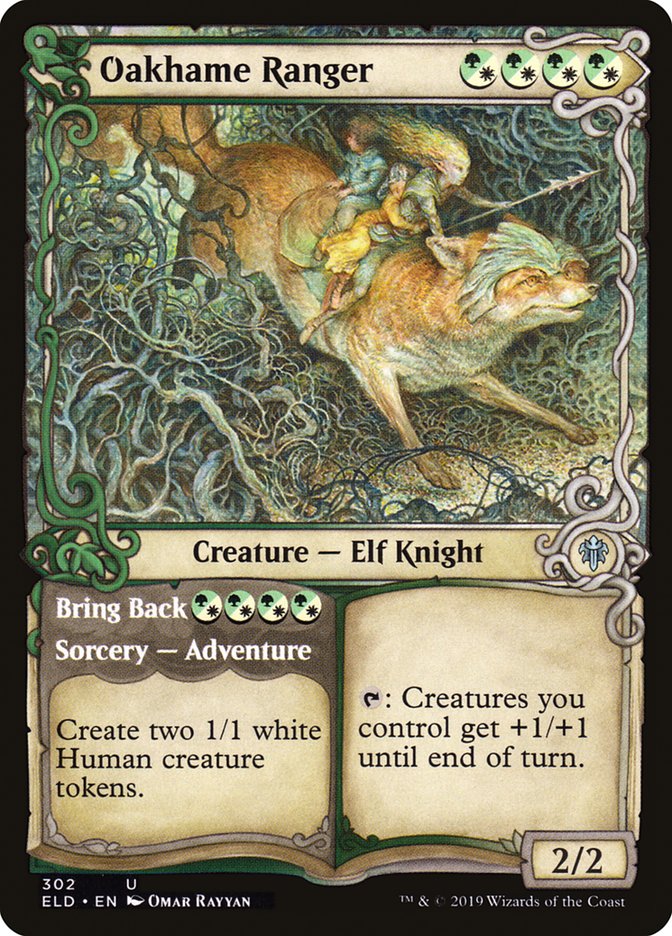 Oakhame Ranger // Bring Back (Showcase) [Throne of Eldraine] | North Game Den