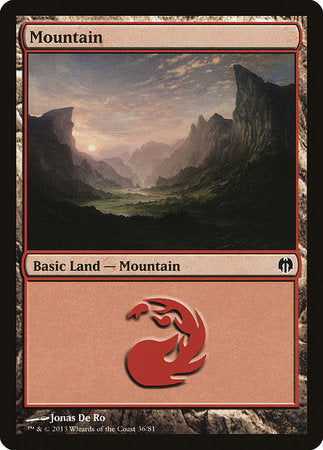 Mountain (36) [Duel Decks: Heroes vs. Monsters] | North Game Den