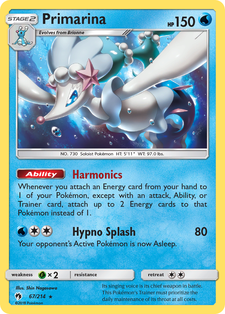 Primarina (67/214) [Sun & Moon: Lost Thunder] | North Game Den