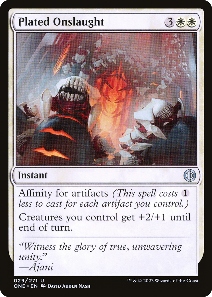 Plated Onslaught [Phyrexia: All Will Be One] | North Game Den