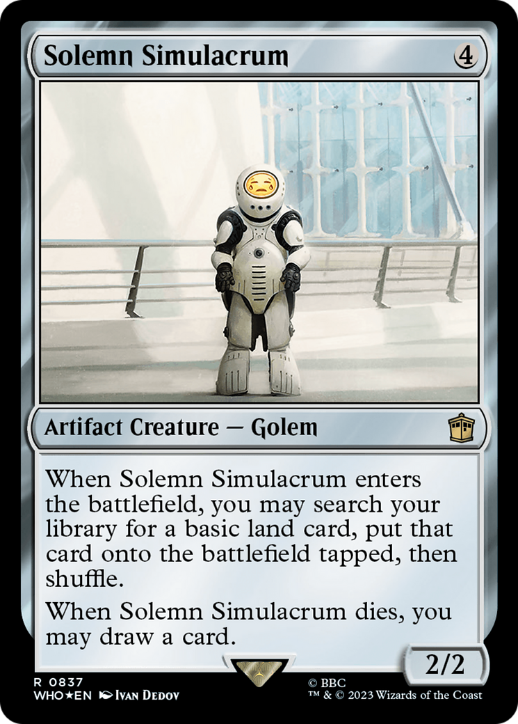 Solemn Simulacrum (Surge Foil) [Doctor Who] | North Game Den