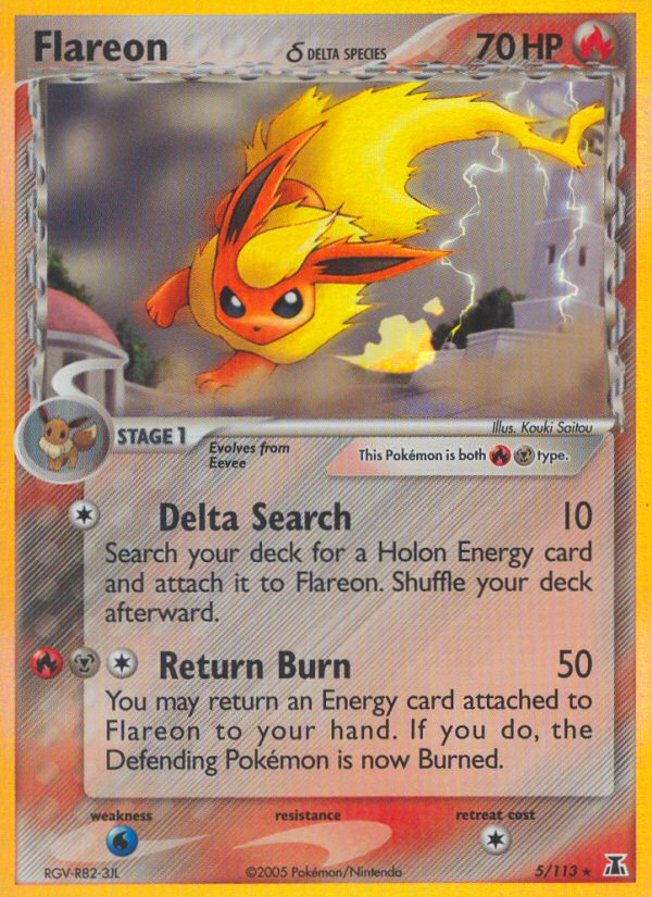 Flareon (5/113) (Delta Species) [EX: Delta Species] | North Game Den