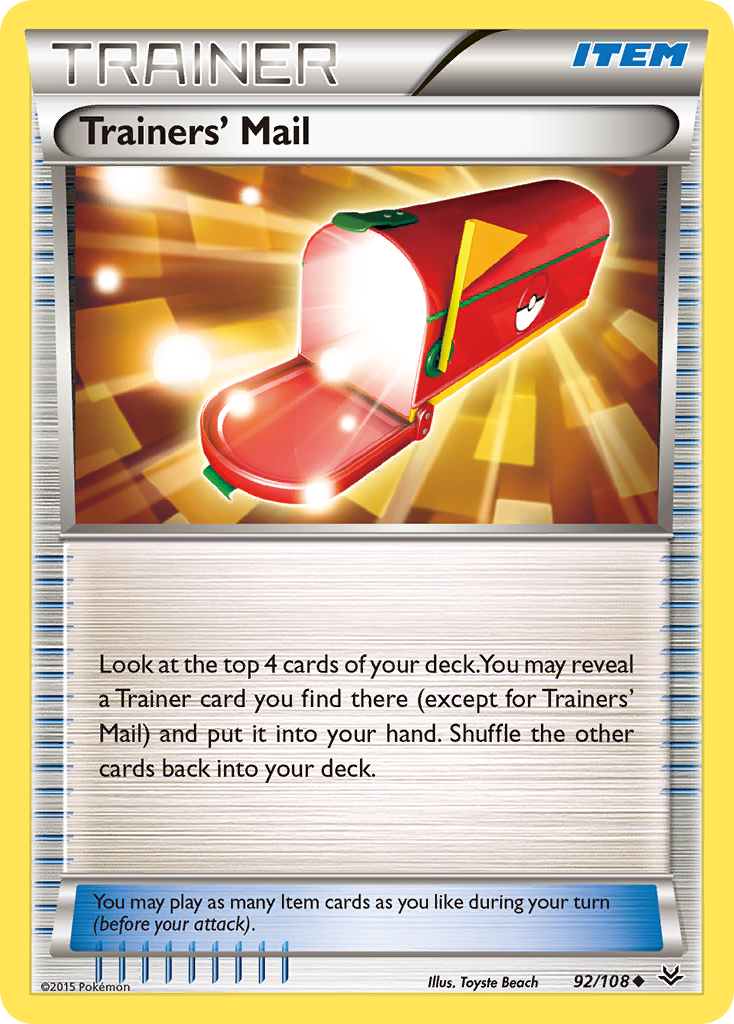 Trainers' Mail (92/108) [XY: Roaring Skies] | North Game Den