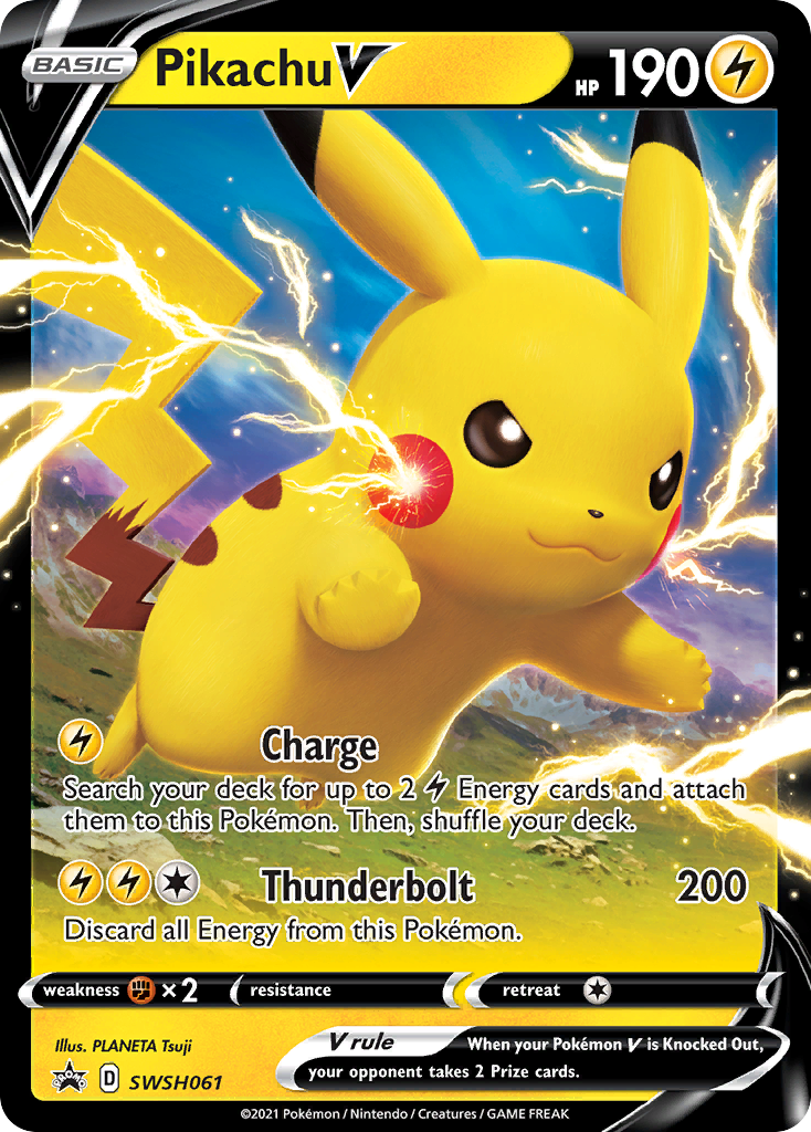 Pikachu V (SWSH061) [Sword & Shield: Black Star Promos] | North Game Den