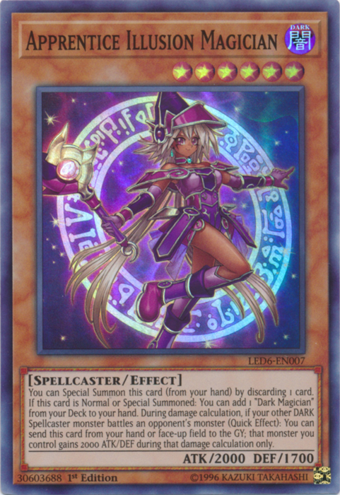 Apprentice Illusion Magician [LED6-EN007] Super Rare | North Game Den