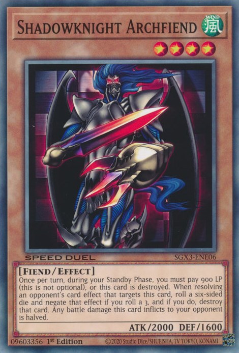 Shadowknight Archfiend [SGX3-ENE06] Common | North Game Den