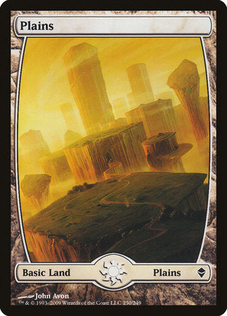 Plains (230) - Full Art [Zendikar] | North Game Den