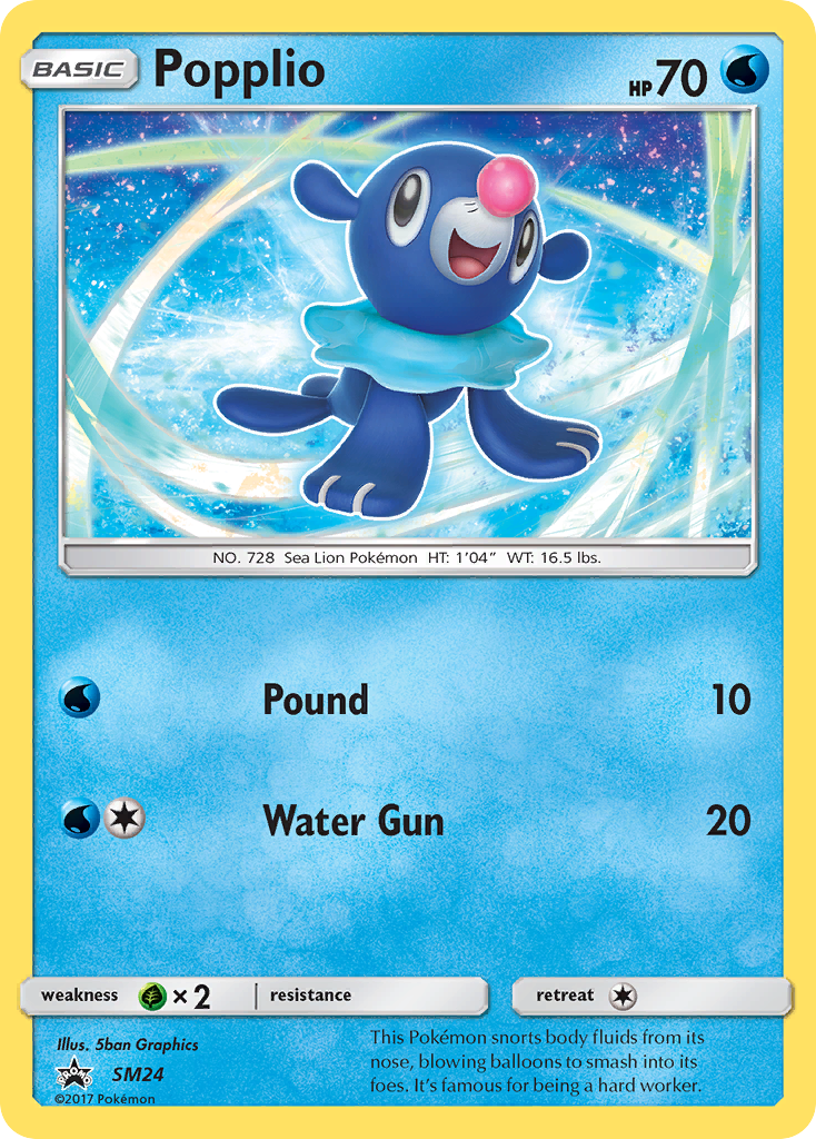 Popplio (SM24) [Sun & Moon: Black Star Promos] | North Game Den