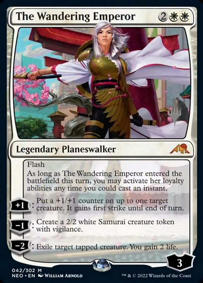 The Wandering Emperor (Promo Pack) [Kamigawa: Neon Dynasty Promos] | North Game Den