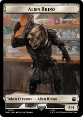 Alien Rhino // Cyberman Double-Sided Token [Doctor Who Tokens] | North Game Den