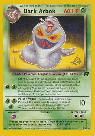 Dark Arbok (19/82) (W Stamped Promo) [Team Rocket Unlimited] | North Game Den