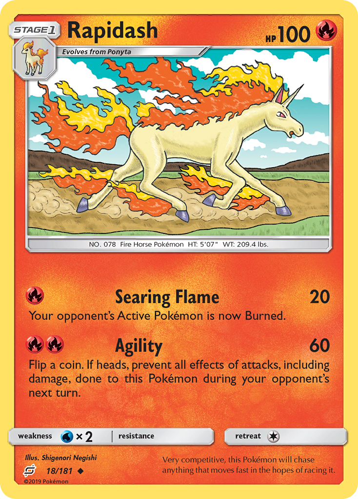 Rapidash (18/181) [Sun & Moon: Team Up] | North Game Den