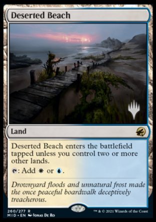 Deserted Beach (Promo Pack) [Innistrad: Midnight Hunt Promos] | North Game Den