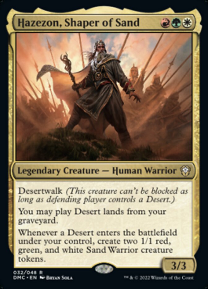 Hazezon, Shaper of Sand [Dominaria United Commander] | North Game Den