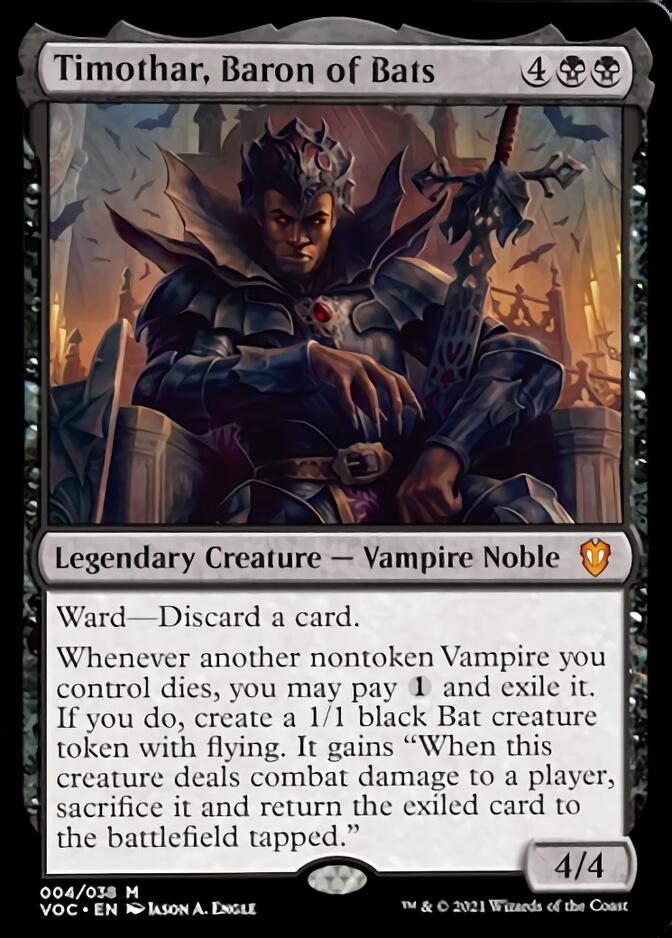 Timothar, Baron of Bats [Innistrad: Crimson Vow Commander] | North Game Den