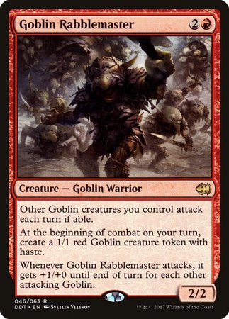Goblin Rabblemaster [Duel Decks: Merfolk vs. Goblins] | North Game Den