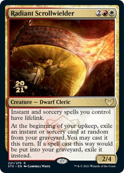 Radiant Scrollwielder [Strixhaven: School of Mages Prerelease Promos] | North Game Den