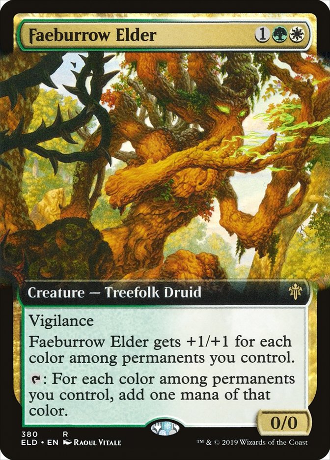 Faeburrow Elder (Extended Art) [Throne of Eldraine] | North Game Den