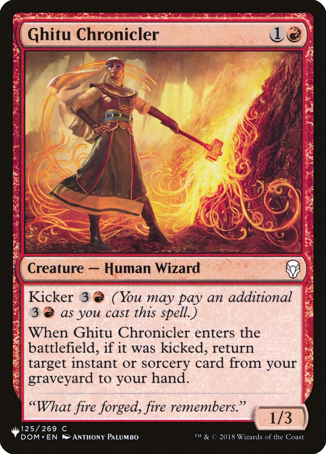 Ghitu Chronicler [The List] | North Game Den